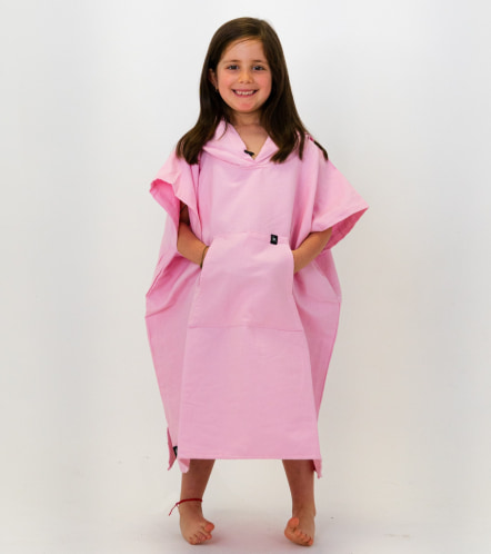 Ericeira Pink Kids Poncho  (2)