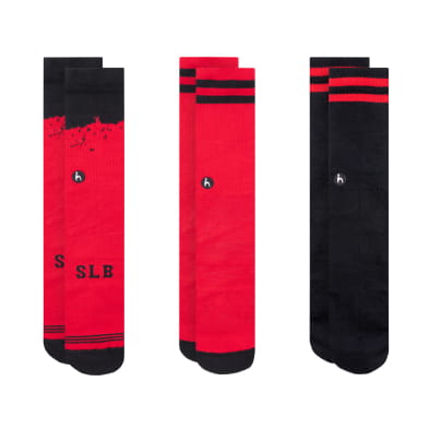 3-Pack SLB Meias Benfica Preto Athletic