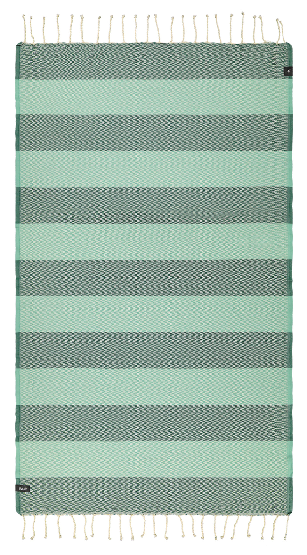 Futah - Bedu Green & Light Green Beach towel  (1)