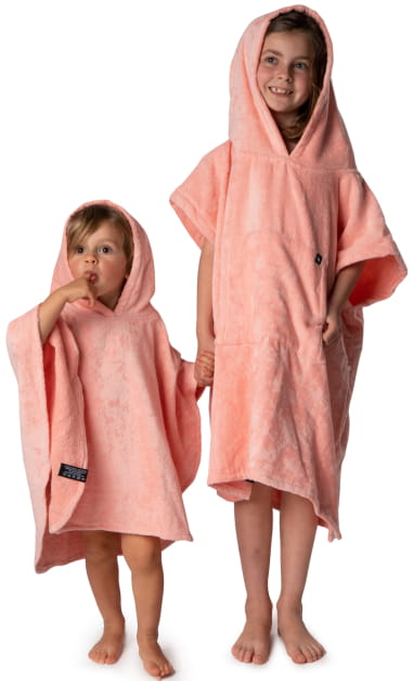 Ericeira Coral Terry Poncho Kids