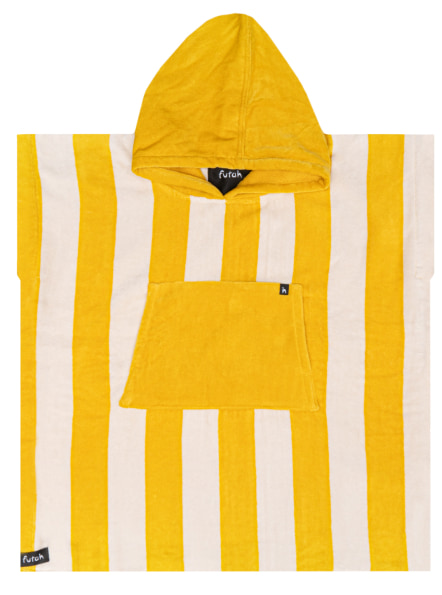 Bedu Mustard Terry Poncho Kids (2)