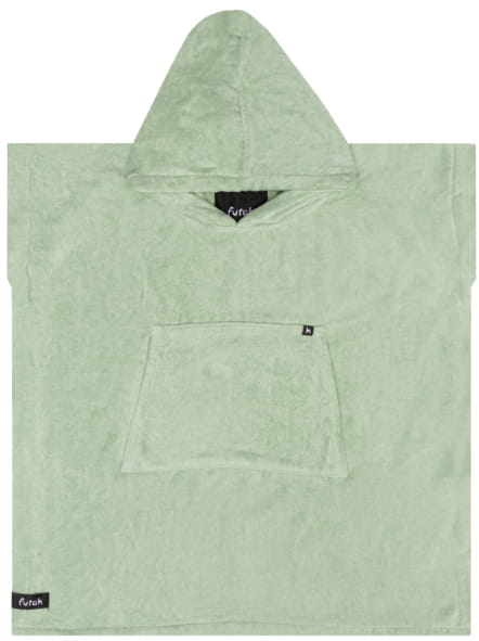 Ericeira Green Terry Poncho Kids